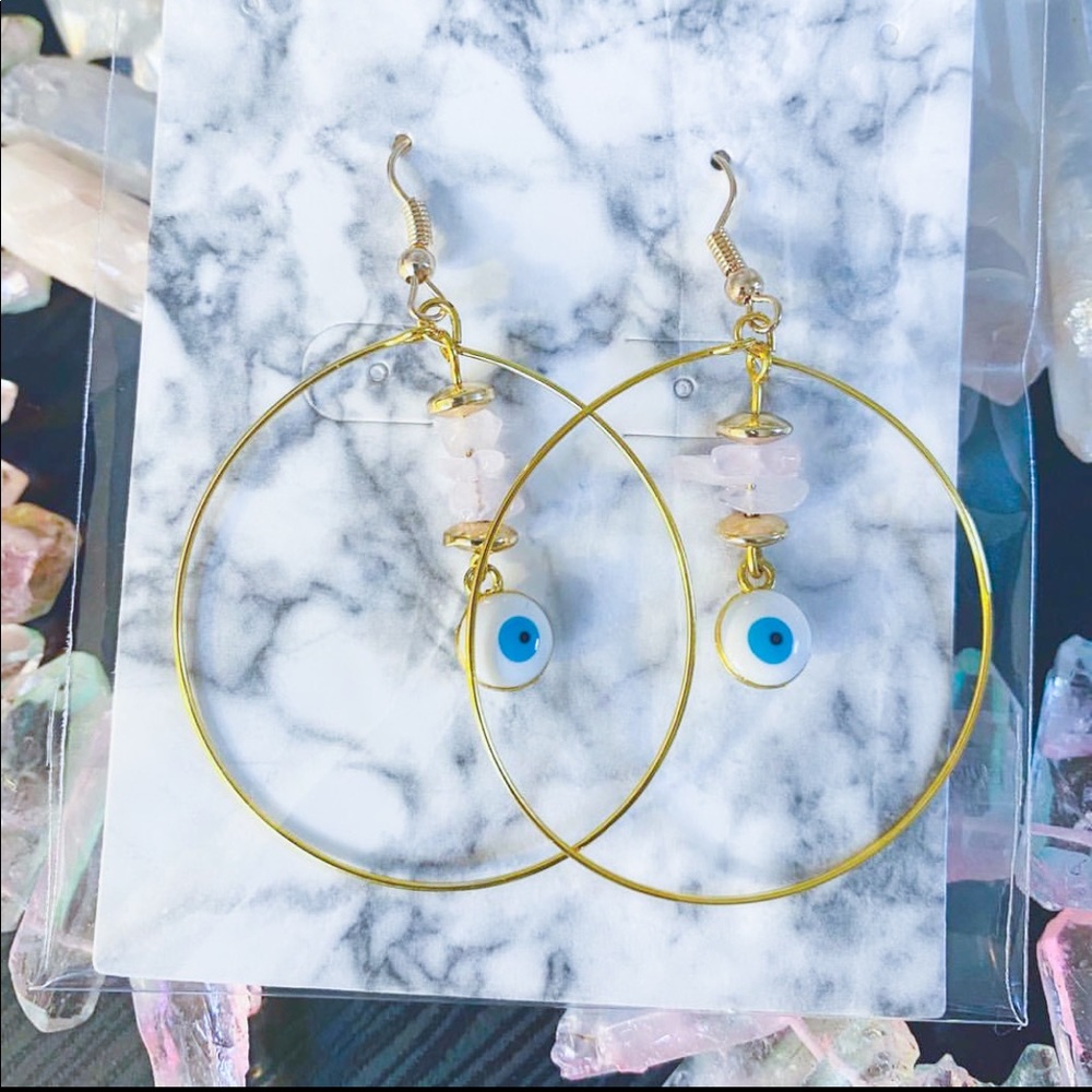 SOLDOUT #EvilEye HoopEarrings EvilEye HoopEarrings